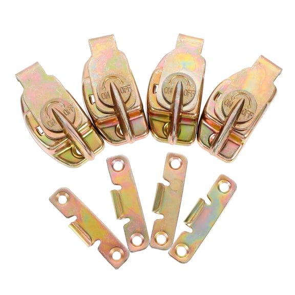 Carassosories Dining Table Lock Leaf Hardware Metal Locker Cabinet Aligners Clasp 4 Pcs