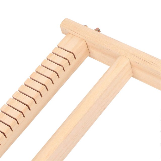 Kids Weaving Loom Easy Operation Hand Eye Coordination Durable Wood Weaving Loom Kit with Yarn Ball for Kids Beginners