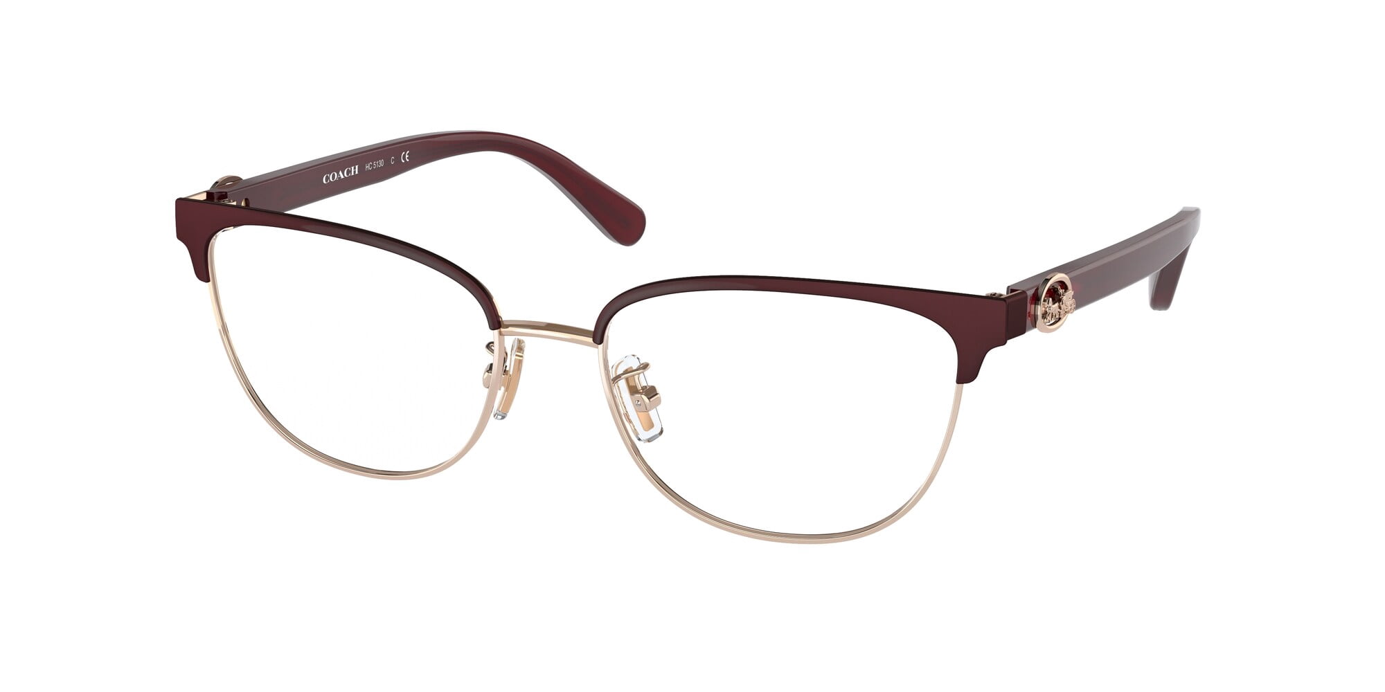 Eyeglasses Coach HC 6089 5474 Blue Beige Glitter Gradient 