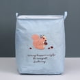 thumbnail image 4 of Airle Storage Bag Drawstring Foldable Moisture-proof Fabric Art Washable Anti-deformed Toys Clothes Organizer Pouch for Daily Use, 4 of 8