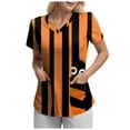thumbnail image 6 of Godom Womens Fall Halloween V Neck Shirt Holiday Funny Family Graphic Tee Casual Autumn Tops, 6 of 6