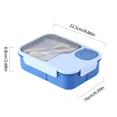 thumbnail image 1 of Fiambrera Bento para niños, niñas, estudiantes de dibujos animados, Kawaii, lindo, calentado, 3 cuadrículas, sándwich, bocadillo, caja de comida, cantina especial, almacenamiento de alimentos, 1 of 5