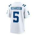 thumbnail image 3 of Men's Indianapolis Colts Football Jersey RICHARDSON 5# TAYLOR 28# WENTZ 2# Adult Sport Jersey, 3 of 4