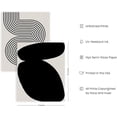 thumbnail image 2 of HAUS AND HUES Black Abstract Painting Aesthetic Wall Art- Set of 6, Modern Abstract Wall Art Black and Gray, One Line Abstract Art, Geometric Print Wall Art, Minimalist Wall Art (11x14, UNFRAMED), 2 of 6