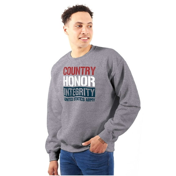 US Army Country Honor Integrity Sweatshirt for Men or Women Brisco Brands S
