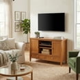 thumbnail image 5 of Simpli Home Warm Shaker 47 inch Wide Solid Wood TV Stand in Light Golden Brown For TVs up to 50 inches, 5 of 9