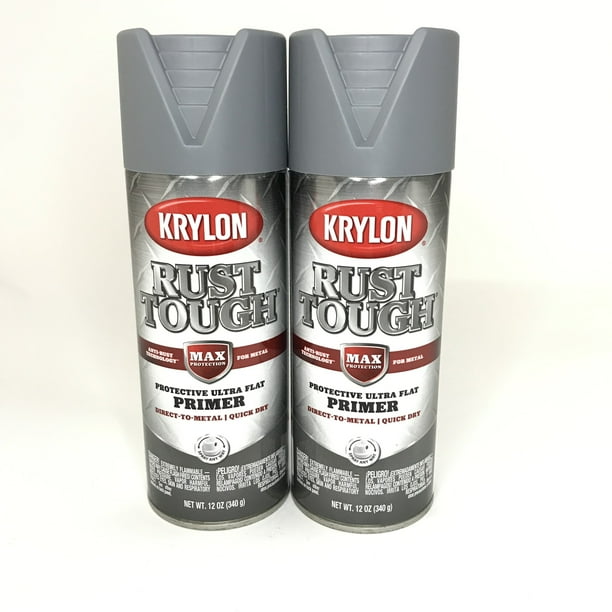 KRYLON RTA92052 PACK Rust Tough GRAY Primer Max Protection Quick