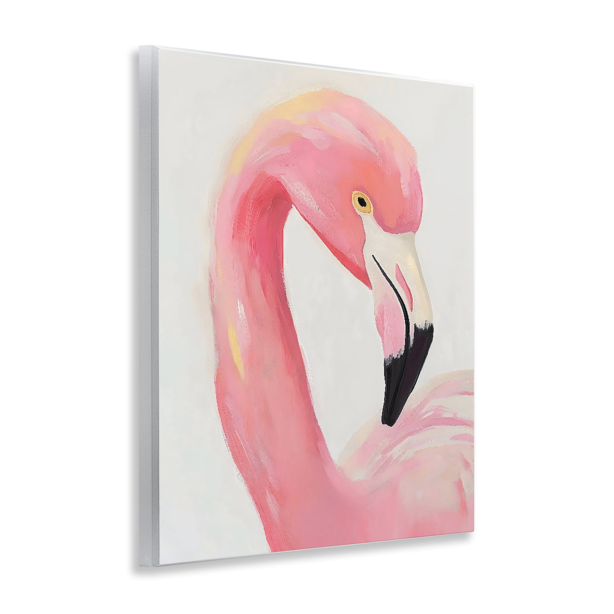 Stupell Industries Serene Pink Flamingo Portrait Wall Plaque Art, design by The Prints Vibe