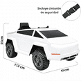 thumbnail image 4 of Montable Eléctrico Orbic Toys Cybertruck Br2102b Batería 12v Blanco, 4 of 7