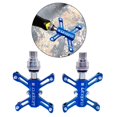 thumbnail image 4 of Pedales de bicicleta de montaña con rodamientos sellados de 9/16 ", pedales de plana para bicicleta en forma de X Azul Zulema Pedal de bicicleta ligero, 4 of 8