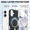 Book Blossoms Phone Case Compatible with iPhone 16 Plus, Decorative ...
