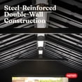 thumbnail image 6 of Keter Newton Plus 7.5x11 ft. Durable Resin Outdoor Storage Shed With Heavy Duty Floor and Locking Door, Grey, 6 of 19