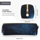 thumbnail image 3 of Fotbe Blue Glitter Retro Estuche para Lápices de Cuero con Estampado, Estuche con Cremallera Resistente, Organizador Compacto y Elegante para Papelería, 3 of 7