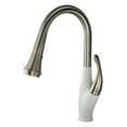 thumbnail image 2 of transolid t3590-pc/01 kitchen faucet, polished chrome/white, 2 of 7