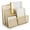 Gold, variant on Metal Mesh Mail Sorter Organizer Countertop Paper Sorter for Desk with Three Tiers Letter Organizer and Outgoing Mail Holder