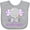 AC-Heather Grey, variant on Inktastic Little Peanut Cute Baby Elephant Boys or Girls Baby Bib