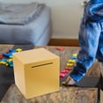 thumbnail image 4 of Shisuyan Metal Savings Box For Cash Yellow Stainless Steel 1Pcs 6X6X6In, 4 of 9