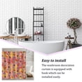 thumbnail image 3 of Walson Rideau de Douche Imperméable en Polyester Style Moderne Rideaux de Bain Imprimés Décoration Drapé pour Toilettes Type 10, 3 of 9