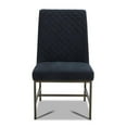 thumbnail image 2 of Pemberly Row 19.5" Modern Velvet Dining Chair in Navy (Set of 2), 2 of 3