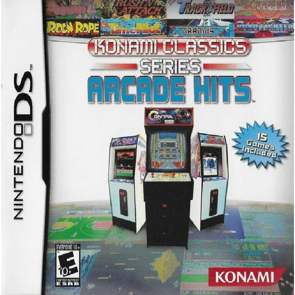 Restored Konami Classics Series: Arcade Hits (Nintendo DS, 2007) Video Game (Refurbished)