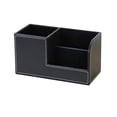 thumbnail image 1 of Accesorios para el hogar de la oficina del tenedor del maquillaje de la del almacenamiento del cuero de la pu multifunción Negro Sunnimix Almacenamiento de lápices multipropósito, 1 of 4