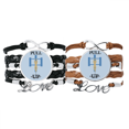 thumbnail image 1 of China gimnasio saca músculo Pulsera pareja de cuerdas de cuero Unbranded M, 1 of 3