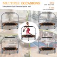 thumbnail image 2 of 48" Foldable Mini Trampoline, Exercise Rebounder Mini Trampoline for Adults, Fitness Indoor Trampoline with Adjustable Handle Max Load 440lbs, 2 of 8