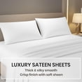 thumbnail image 4 of Kotton Culture 1000 TC Egyptian Cotton Split King Size 16" Deep Bed Sheet Set White Color, 4 of 5