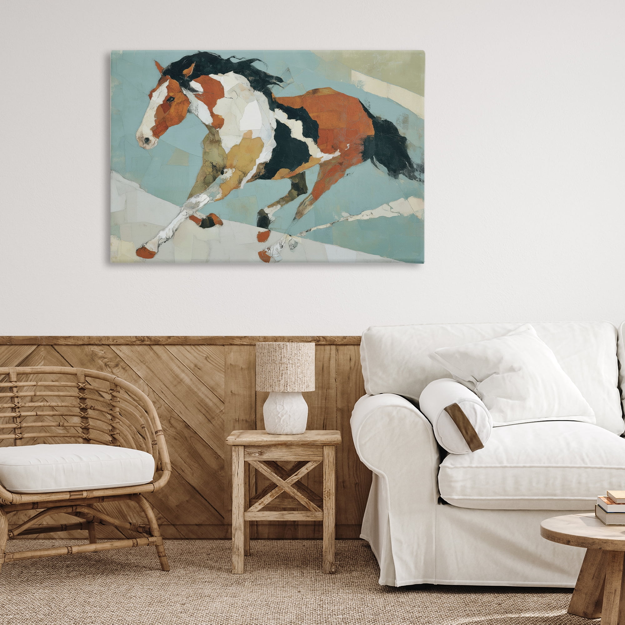 Stupell Industries Paint Horse in Motion Canvas Wall Art, design by Chromatic Storm Studio