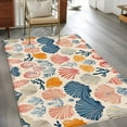 thumbnail image 3 of 3'x5' Area Rugs, Shell Coastal Indoor Outdoor Area Rug for Living Room Bedroom, Summer Beach Nautical Coral Ocean Washable Bathroom Rugs Kitchen Floor Carpet Mats Home Decor Aesthetic, 3 of 8