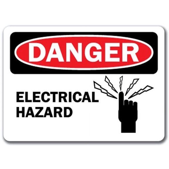 Danger Sign - Electrical Hazard - 10" x 14" OSHA Safety Sign