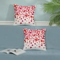 thumbnail image 3 of Valentines Pillow Covers 16x16 Inch Set of 2,Pink Love Heart Throw Pillows Case,Valentine''s Day Mother''s Day Anniversary Decorative Square Cushion Covers Farmhouse Couch Decor for Home Sofa Bed, 3 of 6