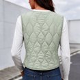 thumbnail image 4 of Edvintorg Women's Fleece Lined Waistcoat Winter Sleeveless Vest Casual Outerwear with Pockets Plus Size Womens Clothing, 4 of 8