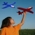 thumbnail image 6 of 4 Pack LED Light Airplane,17.5" Large Throwing Foam Plane,2 Flight Mode Glider Plane,Flying Toy for Kids Outdoor Sport Toys Birthday Party Favors Foam Airplane, 6 of 7