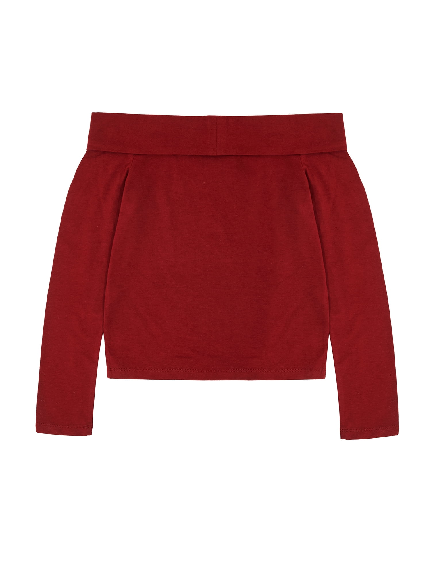 Weekend Academy Girls Off The Shoulder Top with Long Sleeves, Sizes 4-18