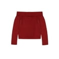 thumbnail image 2 of Weekend Academy Girls Off The Shoulder Top with Long Sleeves, Sizes 4-18, 2 of 5