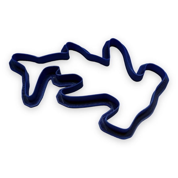 Hammerhead Shark Cookie Cutter with Easy Push Design (5 inch)