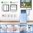 thumbnail image 5 of 3-In-1 Portable Air Conditioner: 8500 BTU Room Portable Ac Units with Remote Control- Covers Up to 360 Sq.Ft, 5 of 8