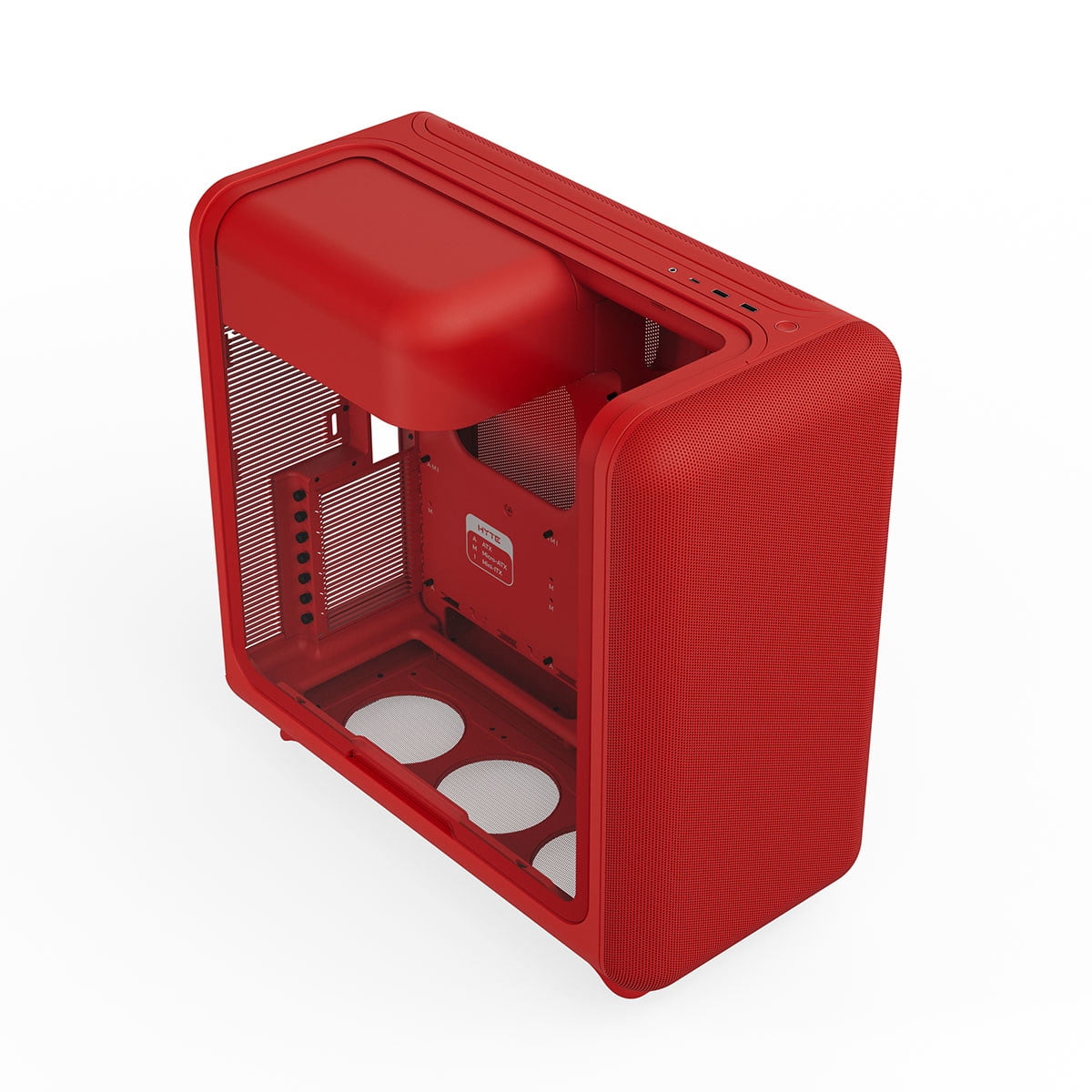 HYTE X50 Modern Performance ATX Mid-Tower PC Gaming Case - Wild Cherry (Red)