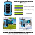 thumbnail image 3 of Intelligent 12V 6A Lead-Acid Battery Charger & Maintainer for Motorcycle and Car - Automatic Repair Function, Blue Color, US Plug, 100-240V Input, ABS/Copper/Aluminum Alloy Construction, 4-100Ah, 3 of 6
