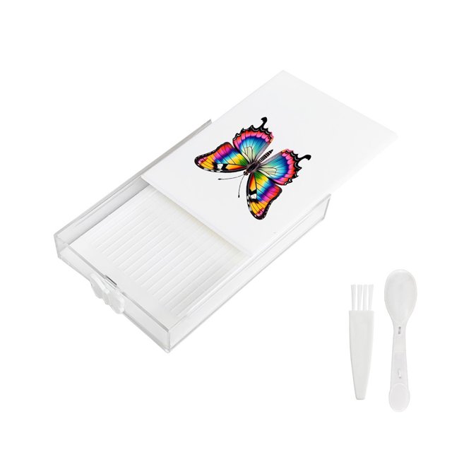 Placa Diamantes Pintura Bandeja Clasificación Kit Con Mariposa Tapa Cuchara Y Cepillo para Manualidades Arte