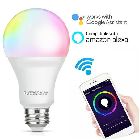 TSV E26 Smart Light Bulb, 10W Color LED, 1-Pack