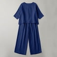 thumbnail image 3 of Luvrsol Sets for Women Plus Size Cotton Casual Set Daily Going Out Outfits M-4XL, 3 of 6
