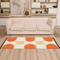 thumbnail image 2 of Yayeee Runner Rug for Bedroom 2'x6' Machine Washable Hallway Non Slip Mat, Orange Geometric Circles, 2 of 8