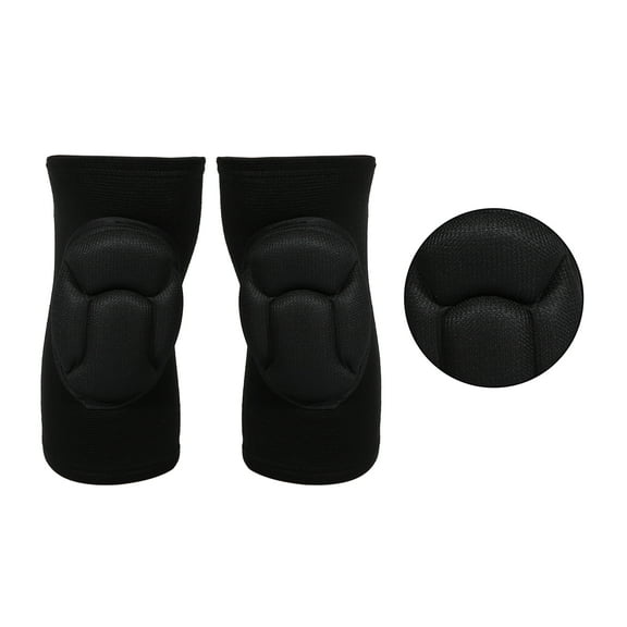 Vocoste 1 Pair Size M Knee Brace Protection Polyester Knee Pads Knee Support Knee Brace for Sport Gym Skating Black
