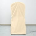 thumbnail image 6 of BalsaCircle 10 Beige Solid Polyester Banquet Chair Covers Slipcovers, 6 of 8