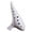 White, variant on MOMOJIA Ceramic 12 Hole Ocarina Balanced Tone Quality Suitable for Aspiring Musicians
