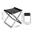 thumbnail image 5 of Outdoor Portable Folding Chair, Compact Fishing Stool, Lightweight Travel Camping Seat, Strong Aluminum Frame, Easy Setup, Modern Design, for Fishing, Hiking, Tailgating, Outdoor UKHBMC, 5 of 9