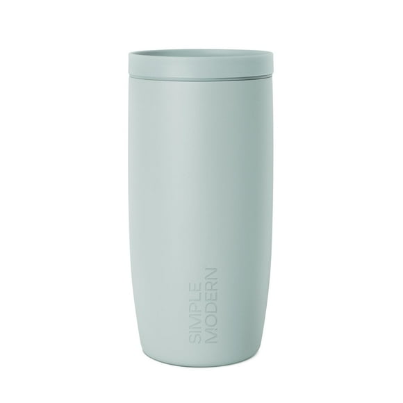 Taza de café de viaje, simple y moderna, Voyager, 480 ml, cristal marino