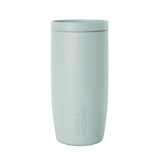 Taza de café de viaje, simple y moderna, Voyager, 480 ml, cristal marino